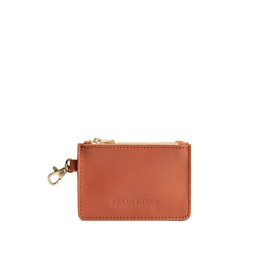 Clownfish | Leather double zip wallet with keychain clasp