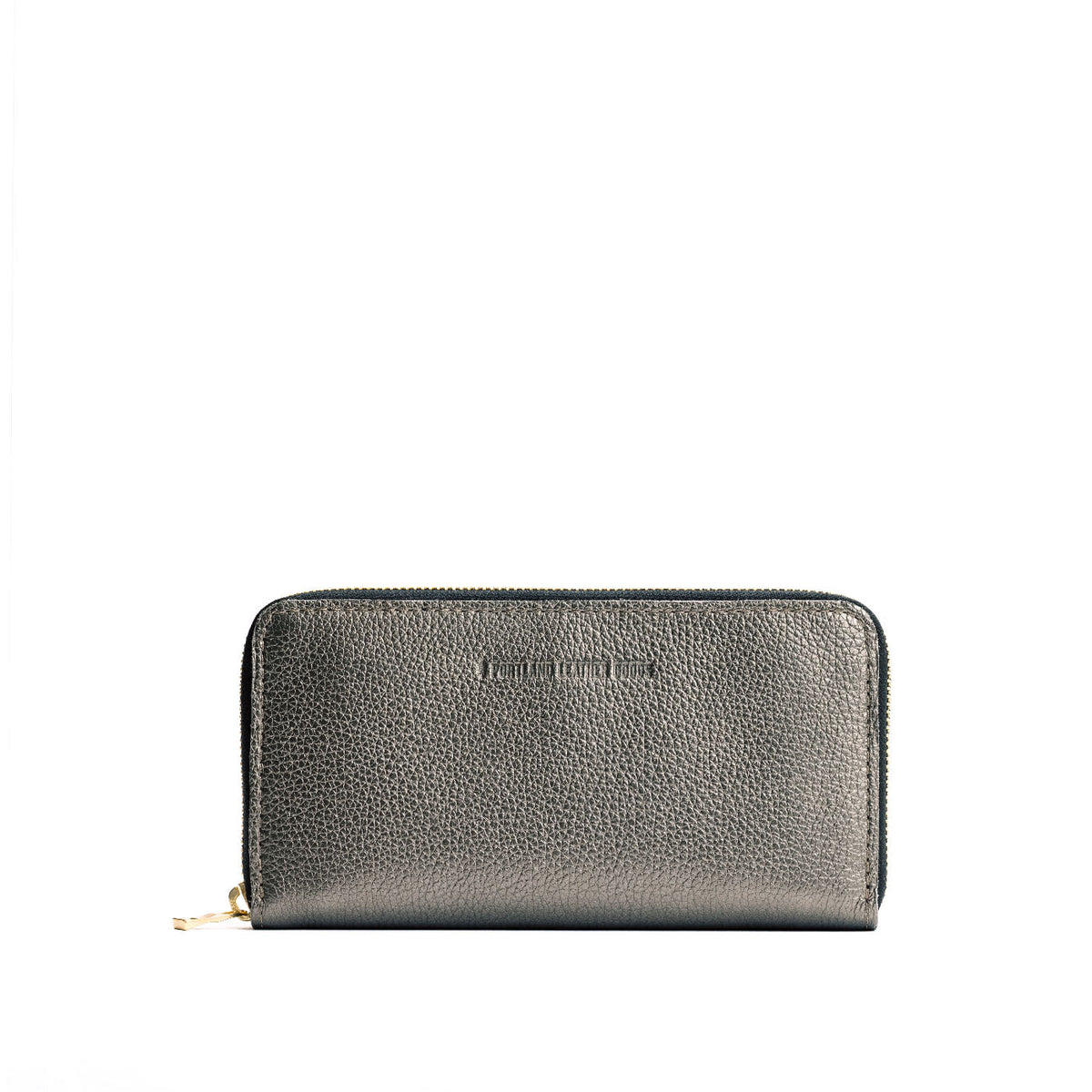 Stardust | Large accordion leather wallet with zipper and PLG logo