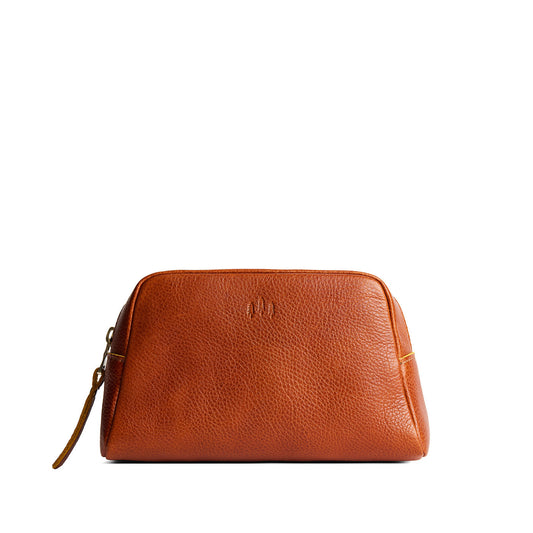 Sienna | Trapezoid pouch with leather zipper pull