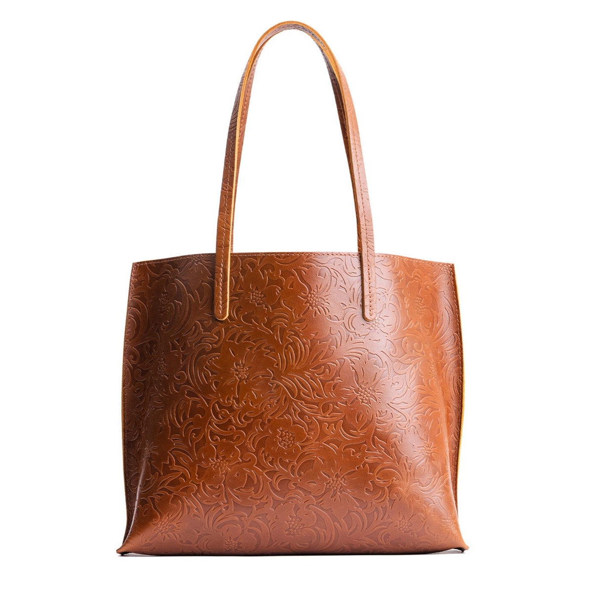 Meadow*Large | Leather tote bag with interior snap key loop