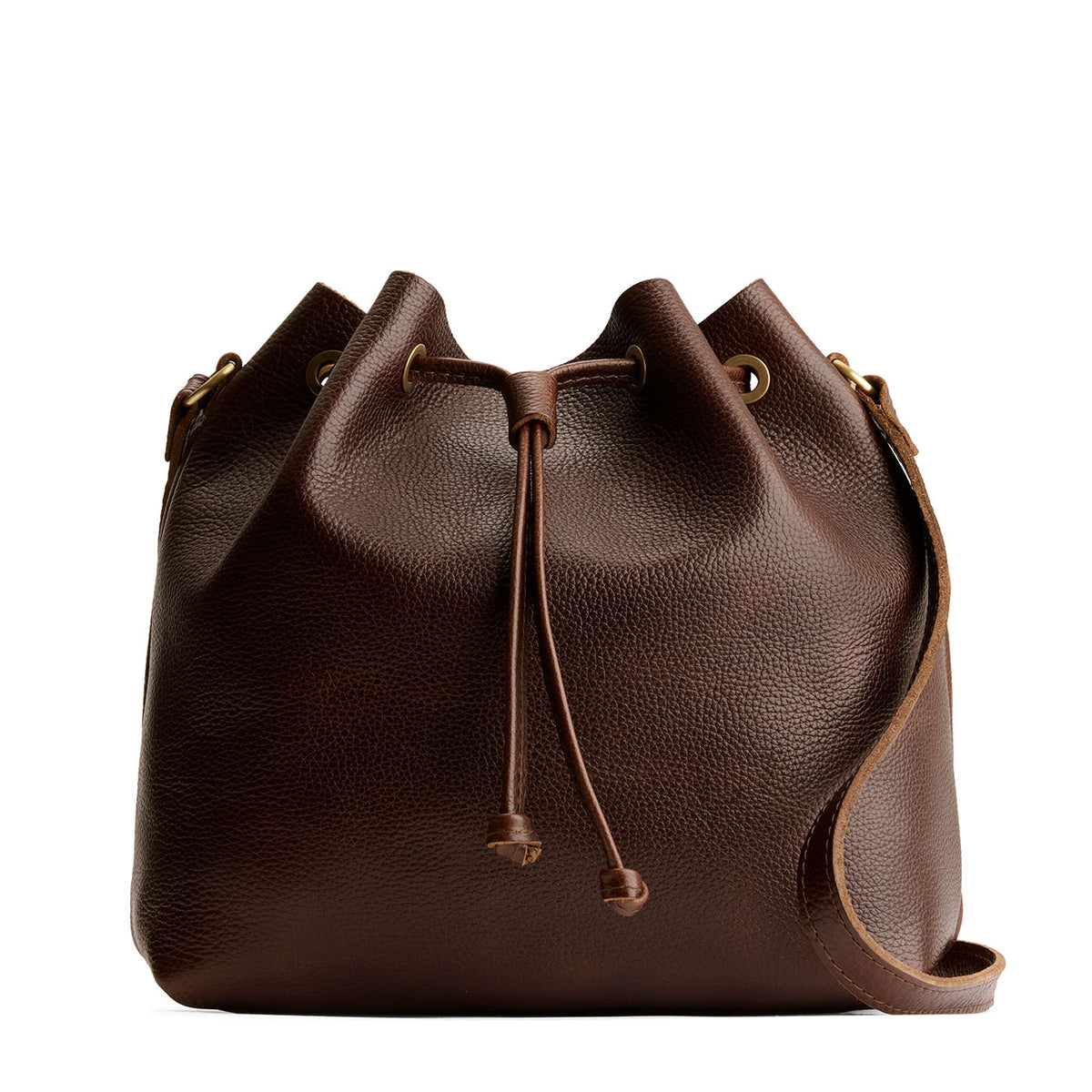 Coldbrew*Large | Slouchy crossbody bag with leather drawstring closure