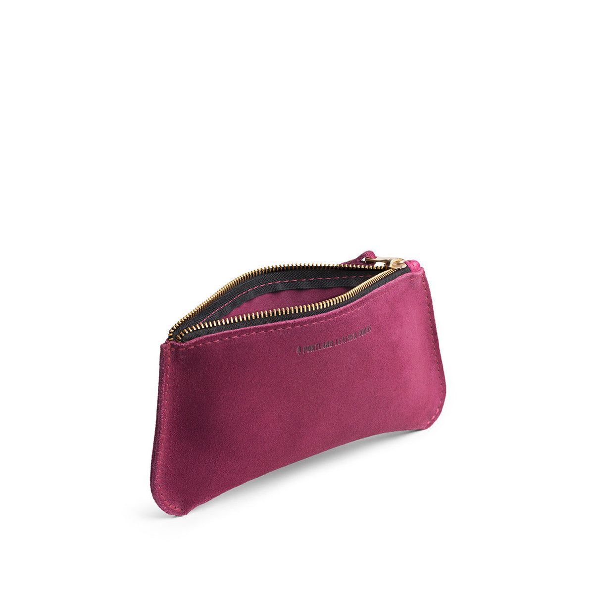 Superbloom*Large | Small pouch with a top zipper and unique curved bottom