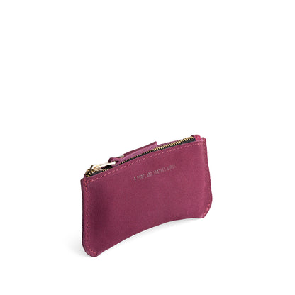 Superbloom*Small | Small pouch with a top zipper and unique curved bottom