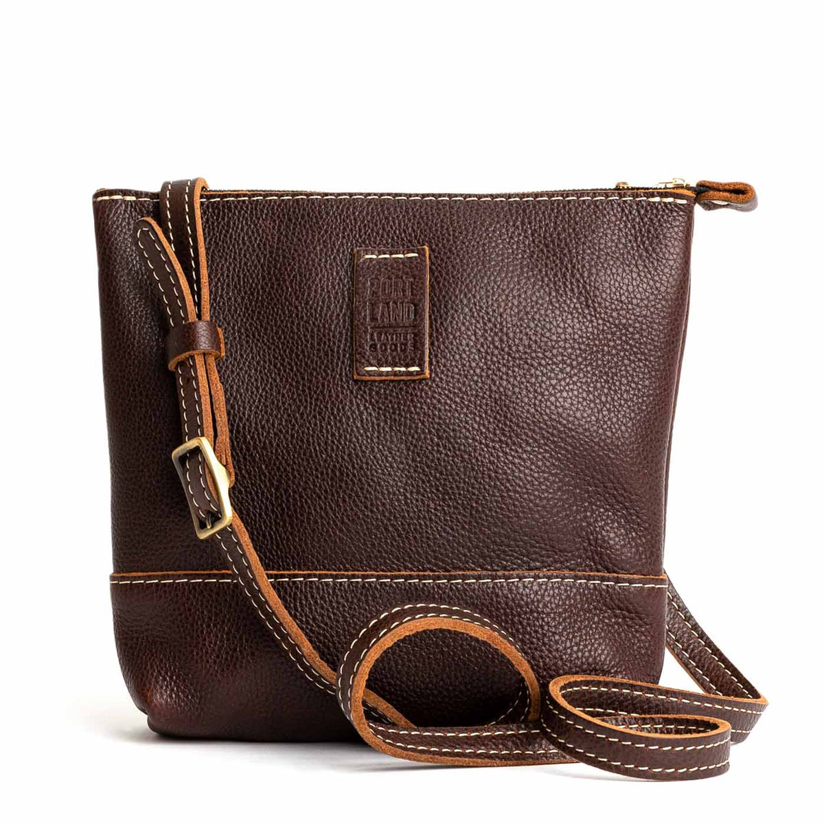 Coldbrew | Small rectangular crossbody purse with top zipper and interior pocket