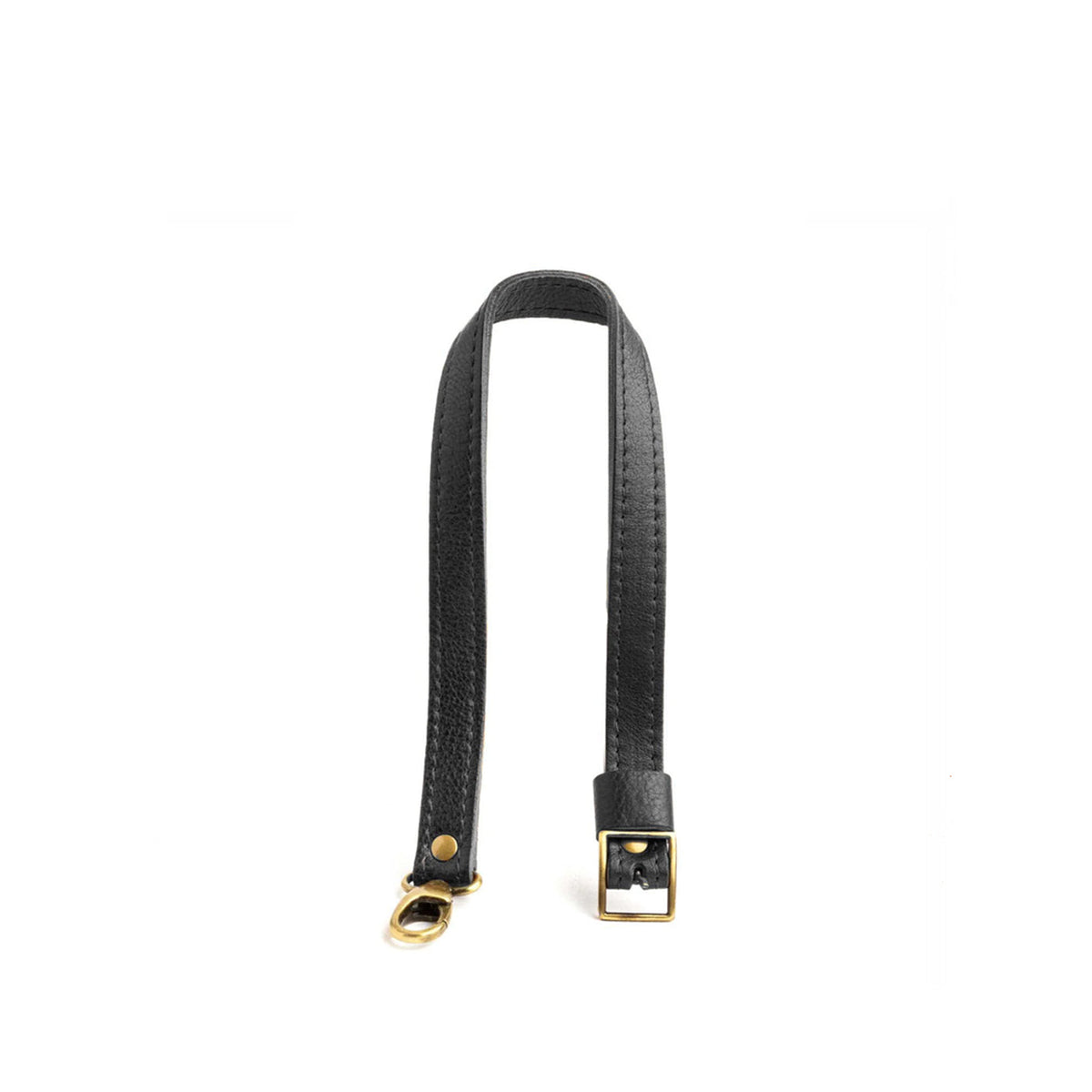 Pebbled--black | Leather Crossbody Bag strap extender