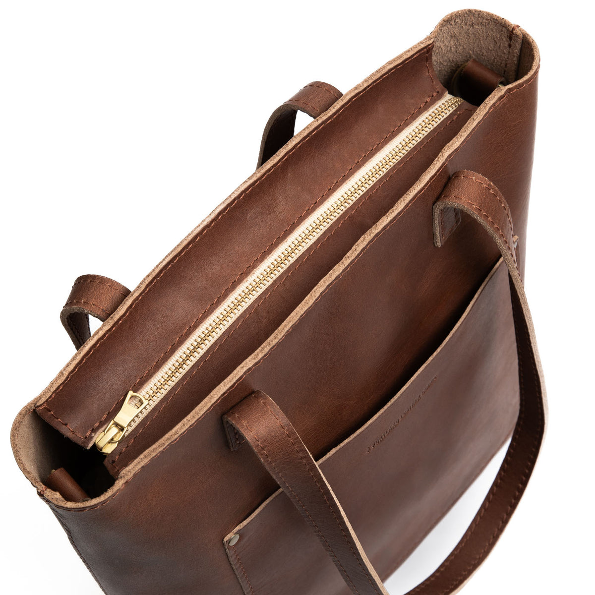 English Tan*Zipper | Medium Tote with dual shoulder straps and crossbody strap