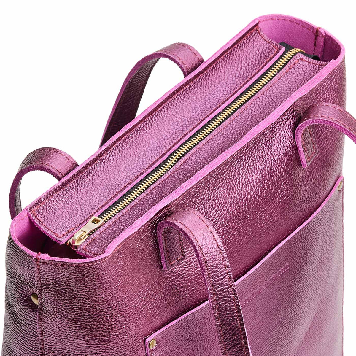 Ultra Violet*Zipper | Medium Tote with dual shoulder straps and crossbody strap