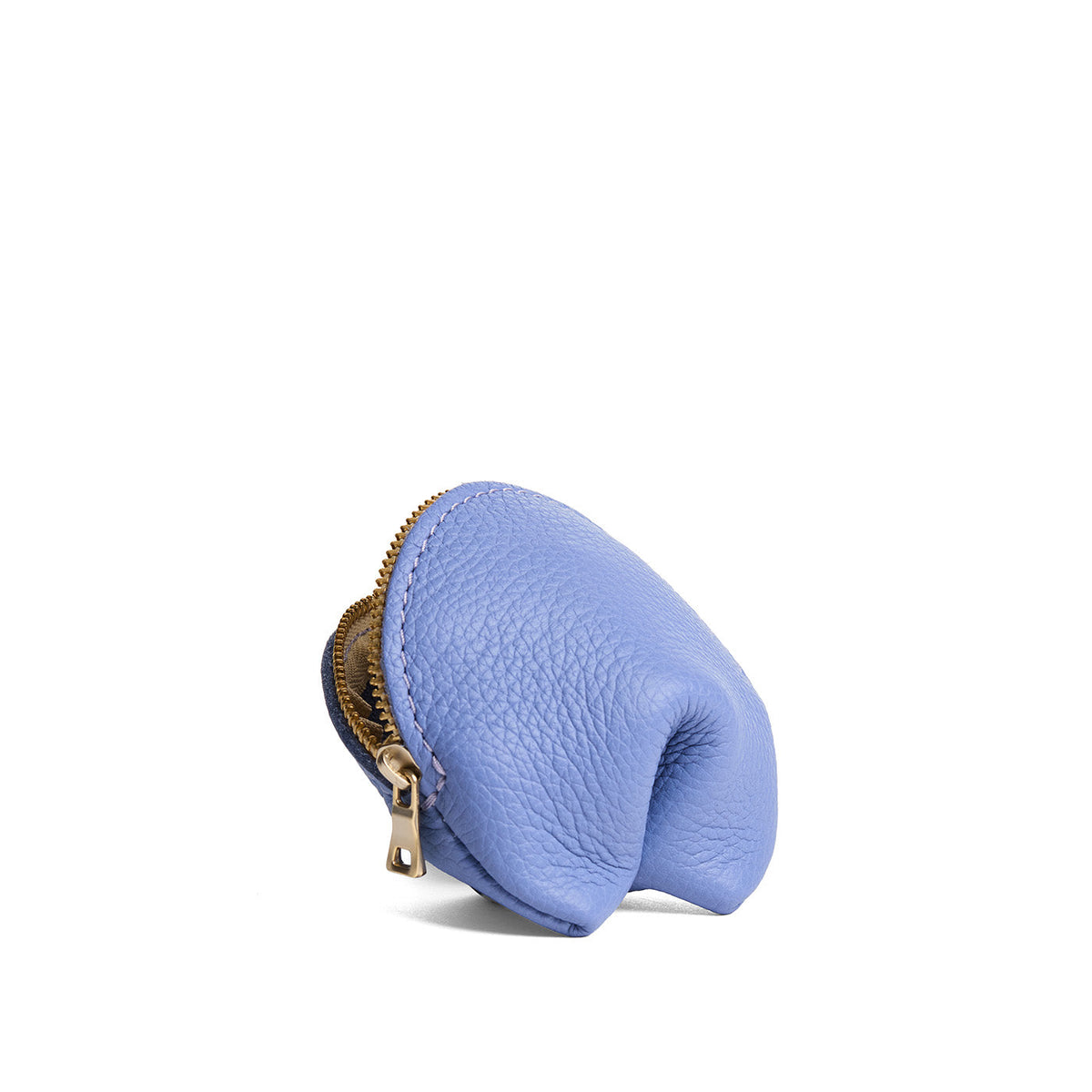 Aster | Leather fortune cookie shaped pouch