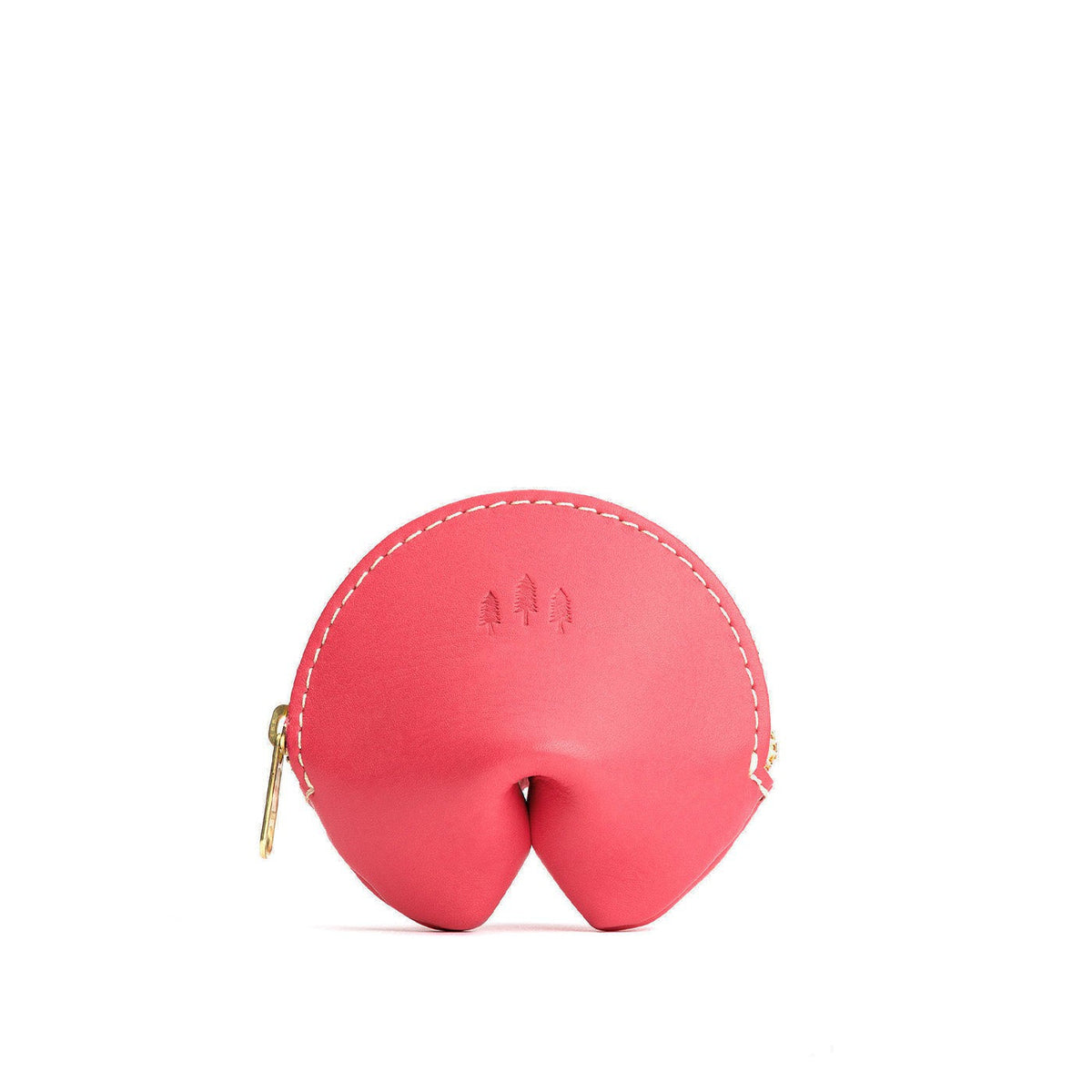 Tulip | Leather fortune cookie shaped pouch