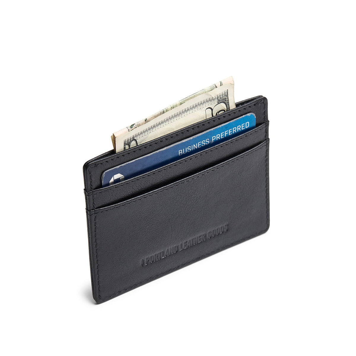 Black Rock*Classic | Leather card holder on white background