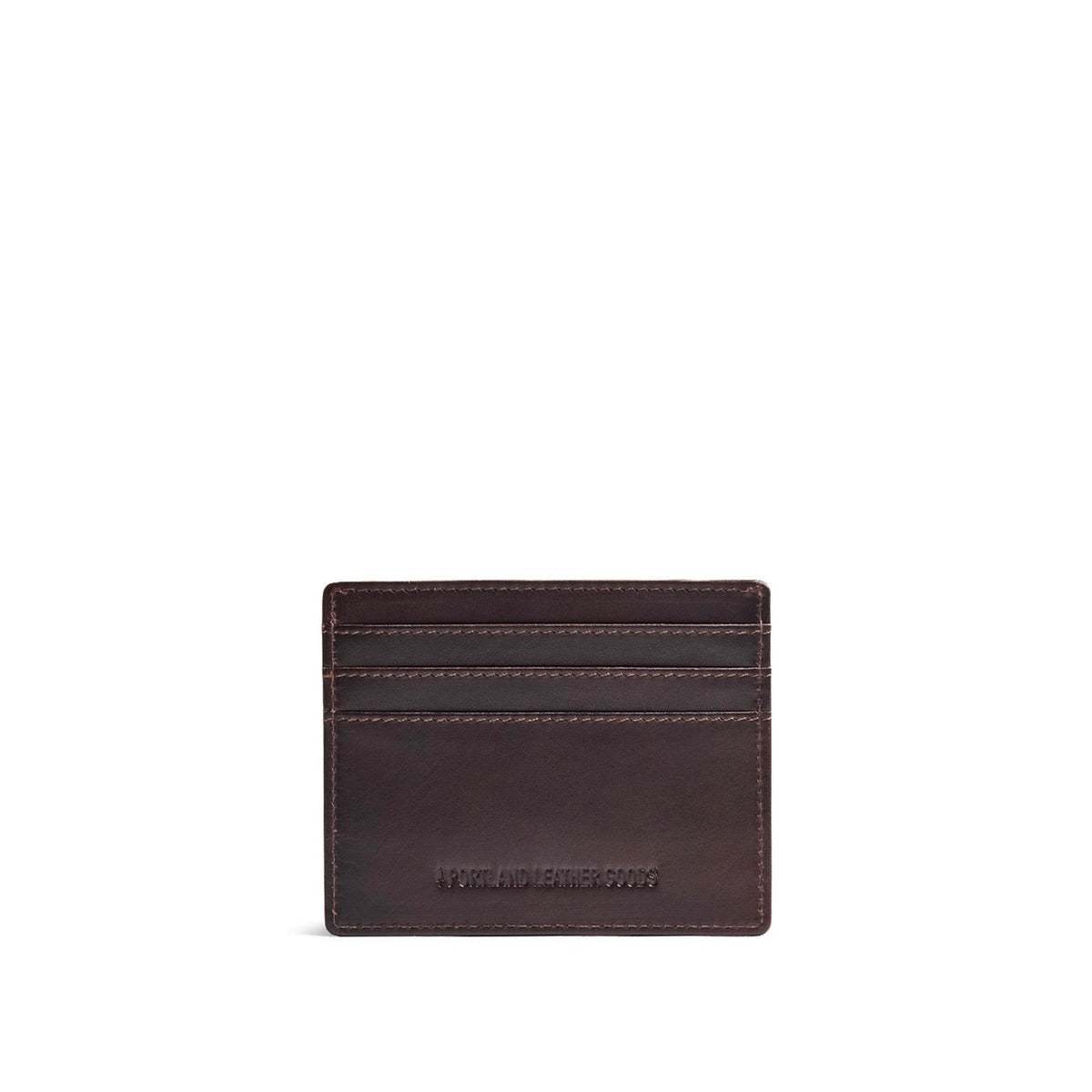 Trailstone*Deluxe | Leather card holder on white background