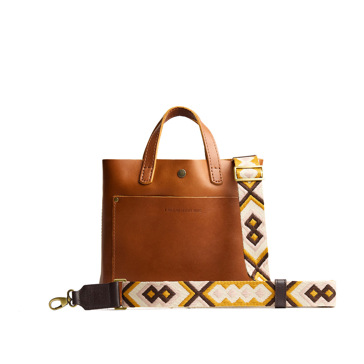 Terra Twist | Adjustable fabric and leather strap with multicolor pattern