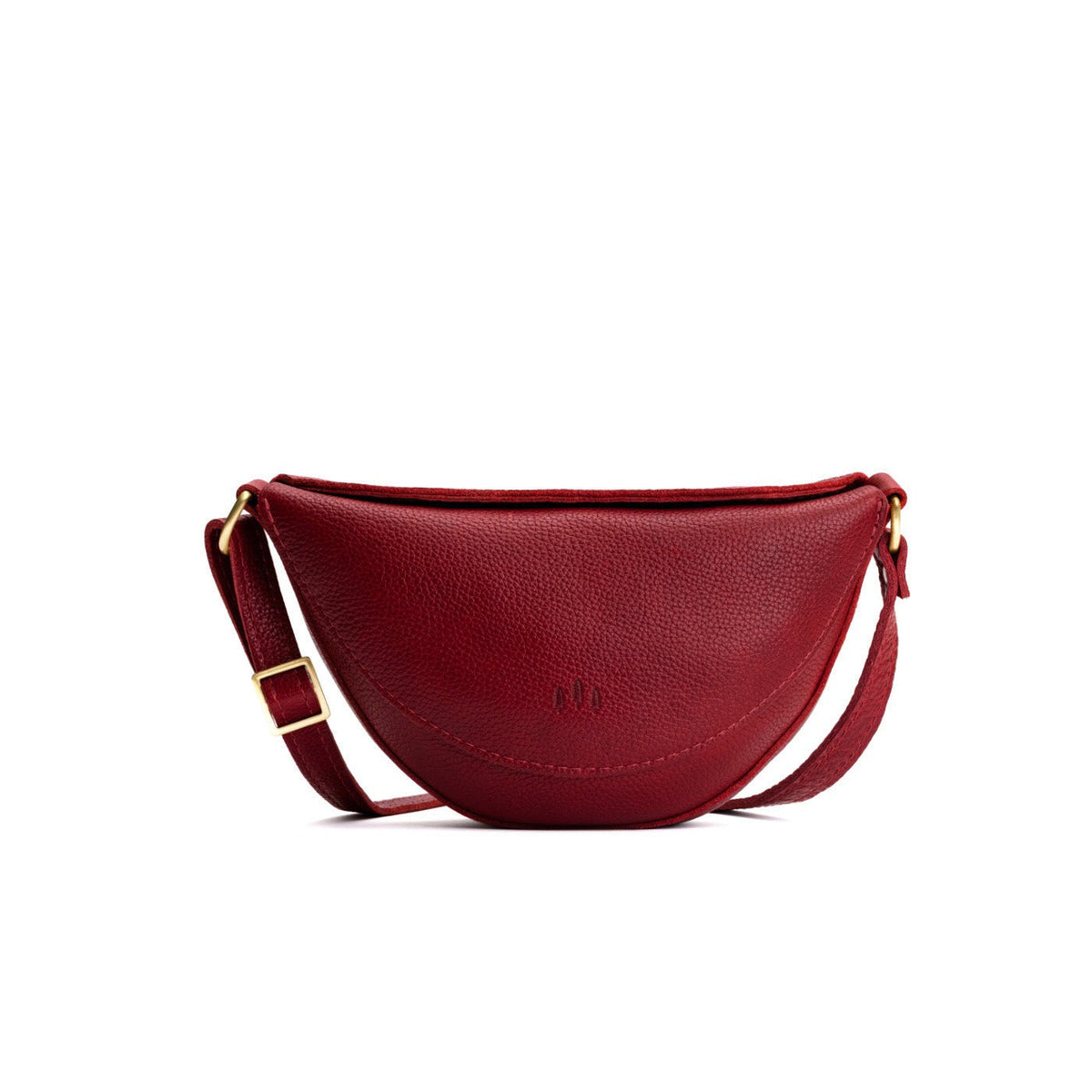 Chili Red*Small | Petite half circle shaped sling bag