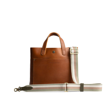 Greenwood | Strap with stripe pattern and brass-toned hardware