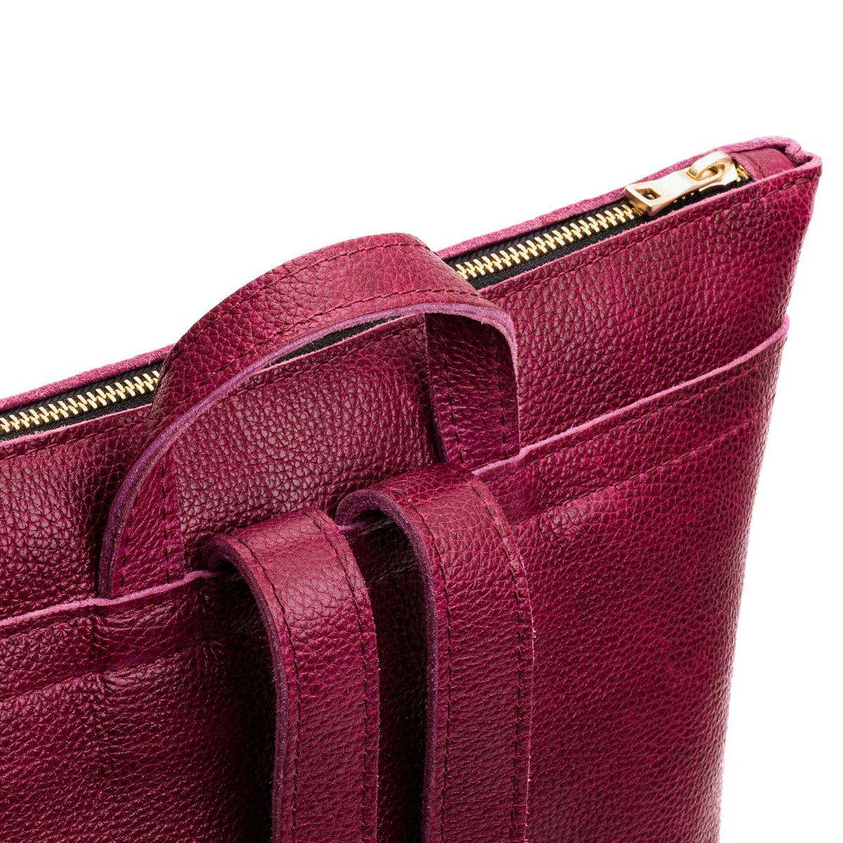 Orchid | Rectangular slim leather backpack