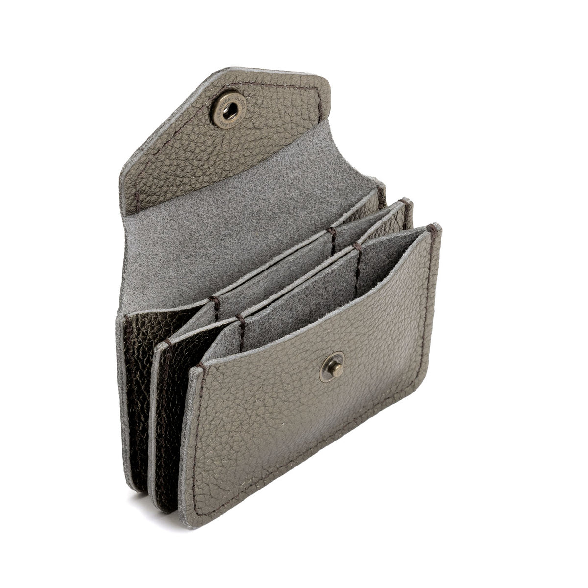 Stardust*Plus | Small leather wallet with snap closure