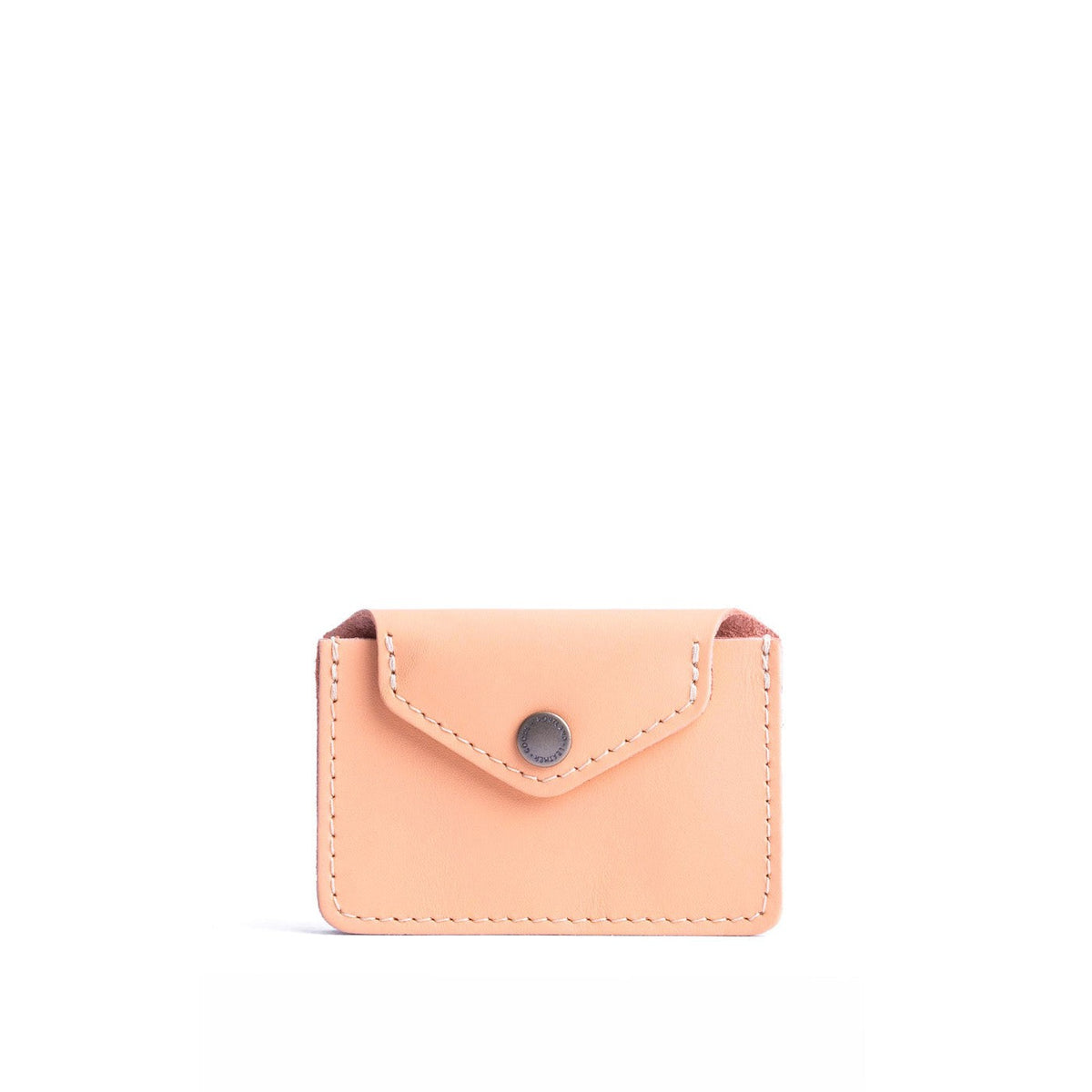 Mamey | Small leather wallet with snap closure