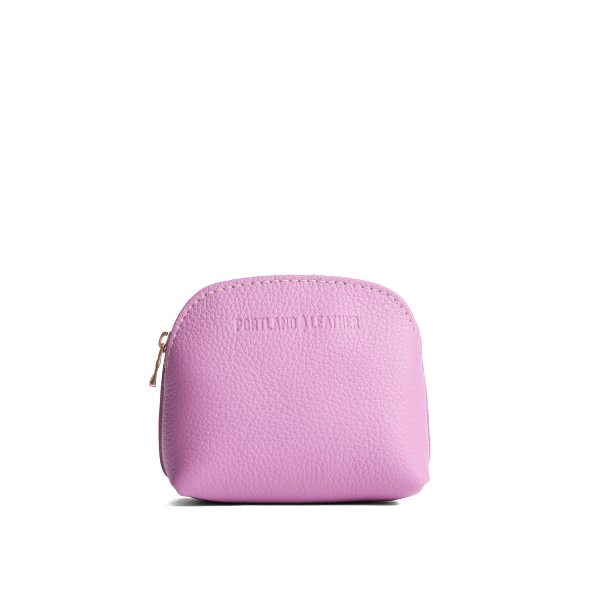 Calla Lily*Mini | Compact leather pouch with top zipper