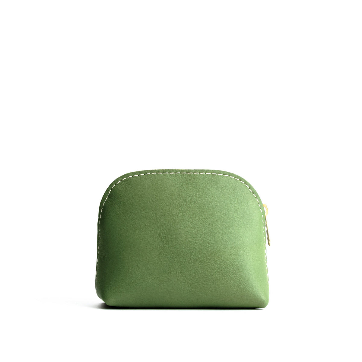 Matcha*Mini | Compact leather pouch with top zipper