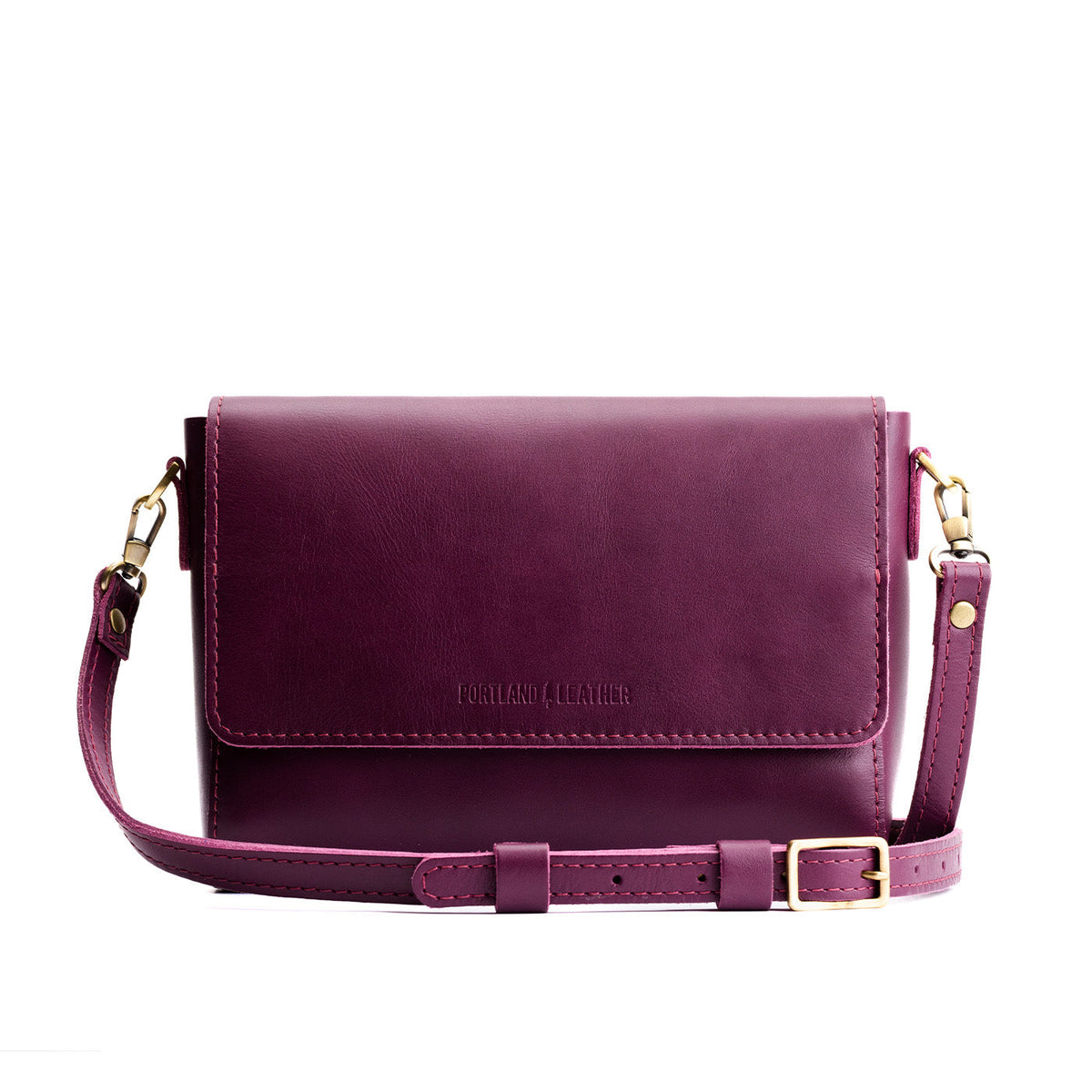 Lollipop*Medium | Leather Crossbody Bag with Magnetic Messenger Bag Closure