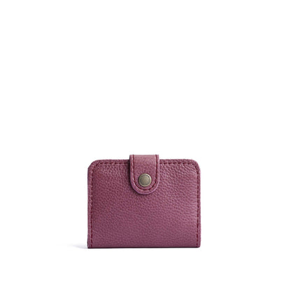 Kyoto | Small leather wallet with snap closed