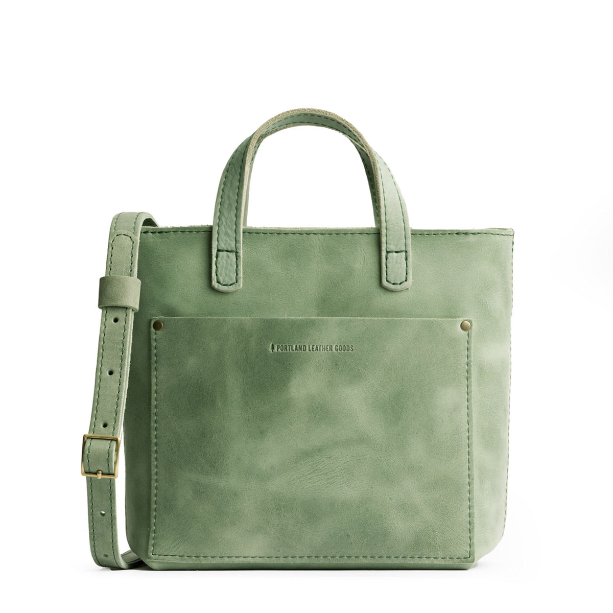 Cucumber*Zipper | Crossbody tote bag with zipper closure and front pocket