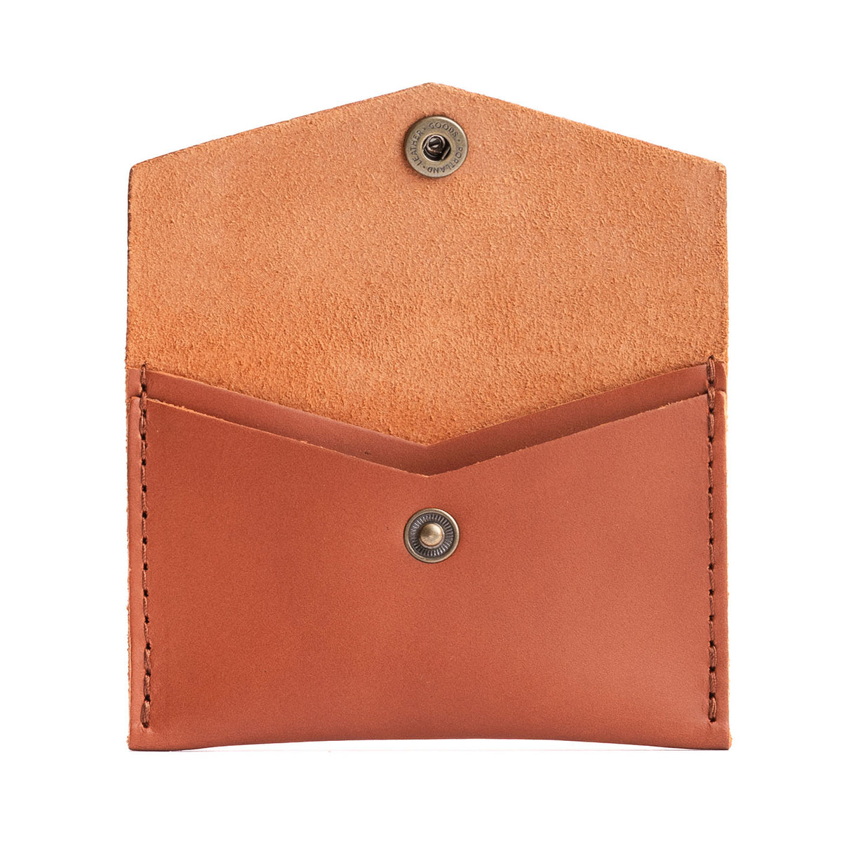 Clownfish | Small leather card wallet with snap closure
