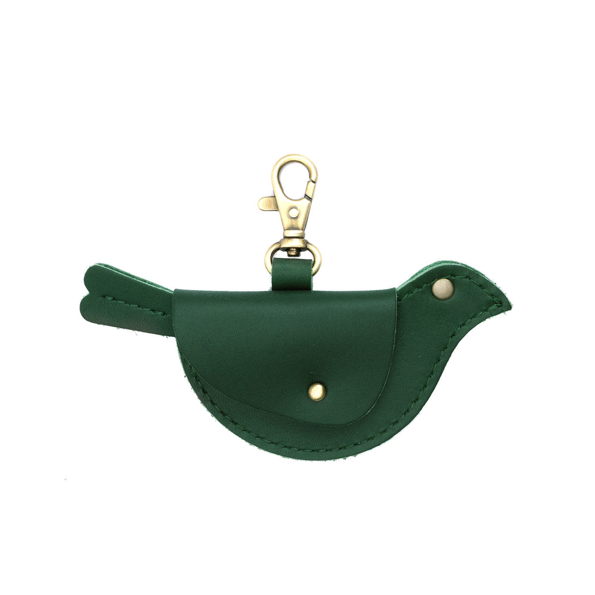 Aruba | Bird shaped pouch with button closure and lobster clasp