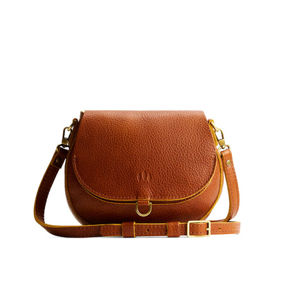 Sienna*Small | Petite leather Crossbody with a flap and magnetic closure