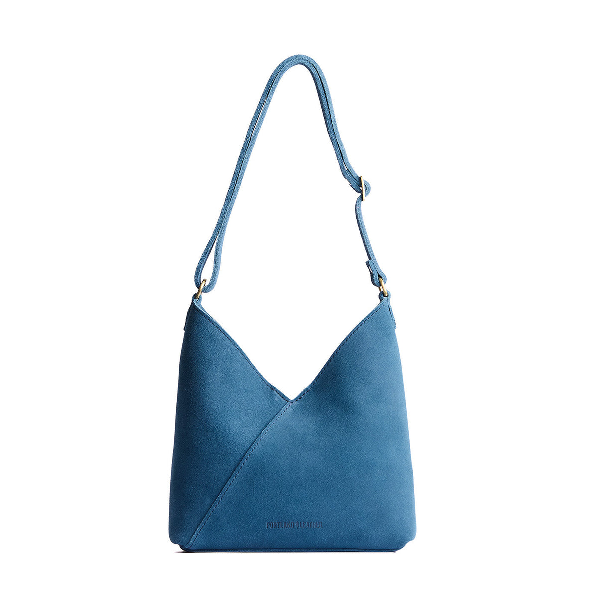 Mariner Blue*Small | Petite shoulder bag with adjustable strap and magnetic snap closure