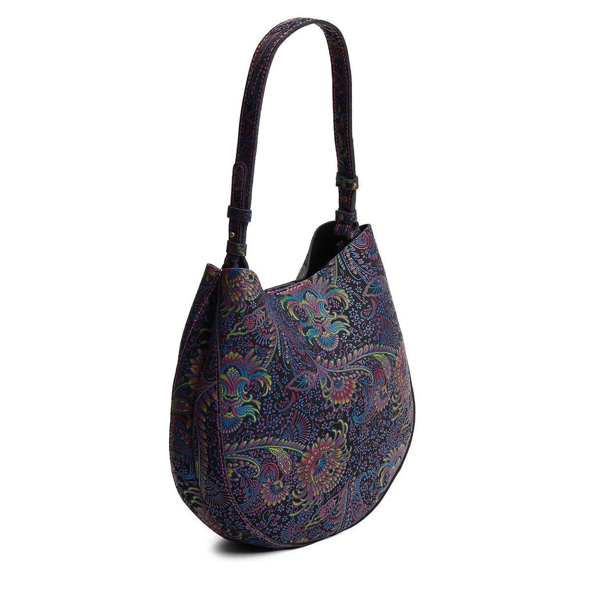 Carnival*Large | Model holding round leather purse with adjustable shoulder strap