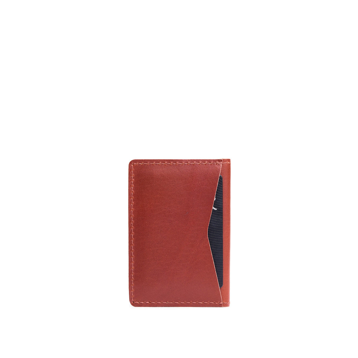 Vertical cardholder with six card slots on a white background