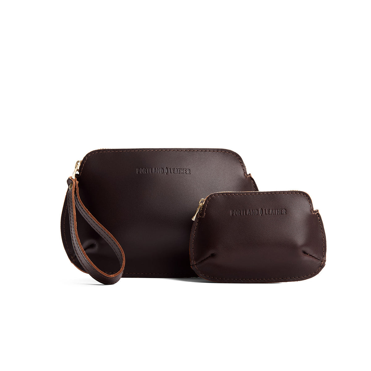 Grizzly | Small and large pouch with top zipper and curved edges