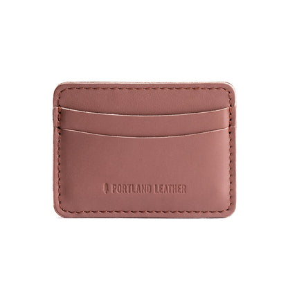 Sunkissed | Minimalist leather wallet with card slots and PLG logo