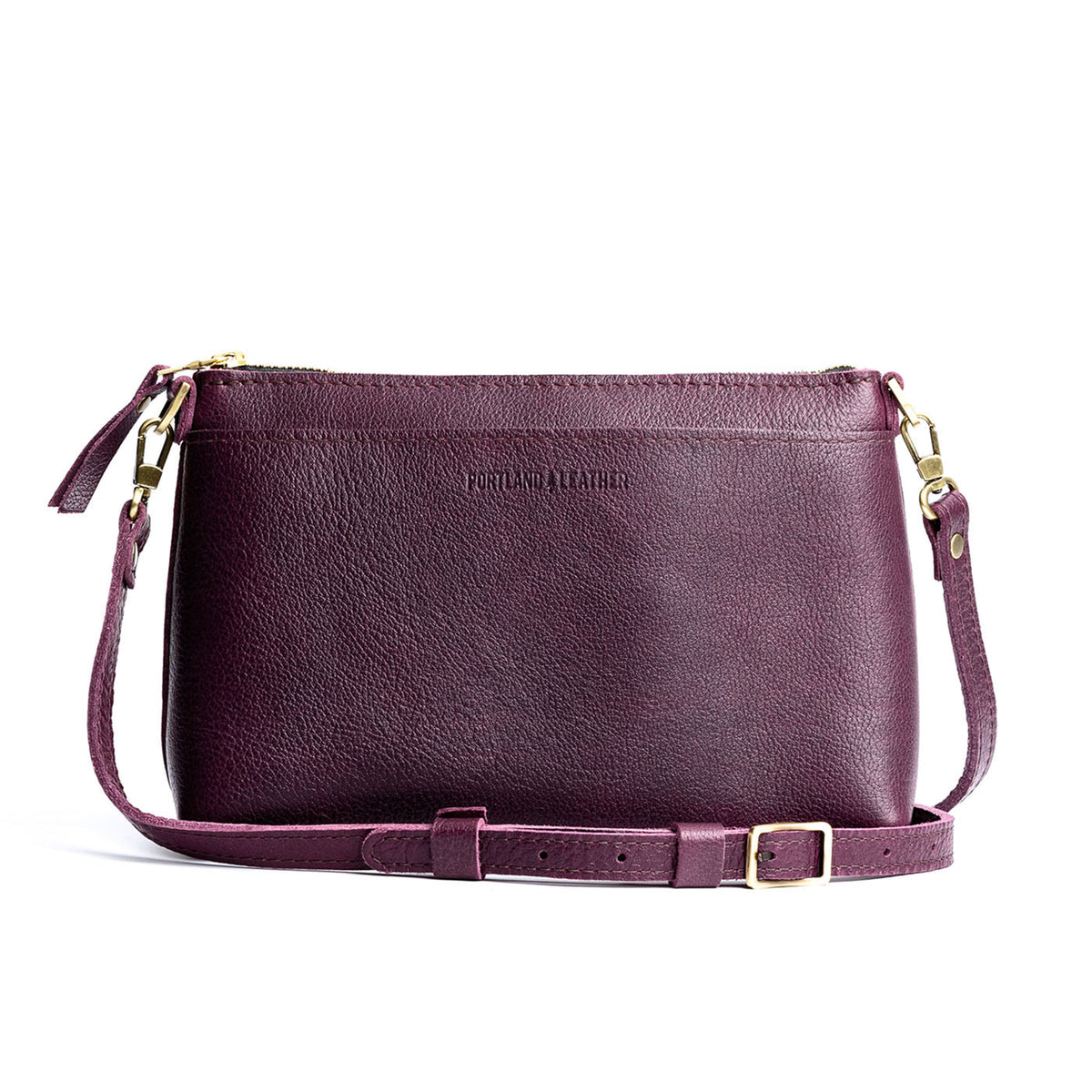Plum*Classic | Zip top petite crossbody bag with detachable strap