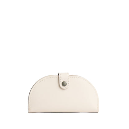 Bone | Semicircle bifold wallet with snap closure
