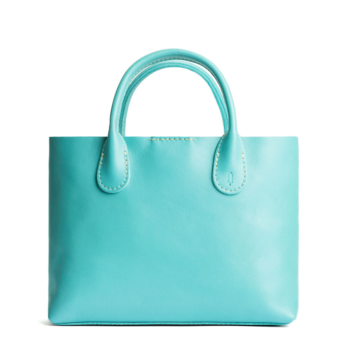 Optical*Large | Mid-size tote purse with structured leather handles and crossbody strap
