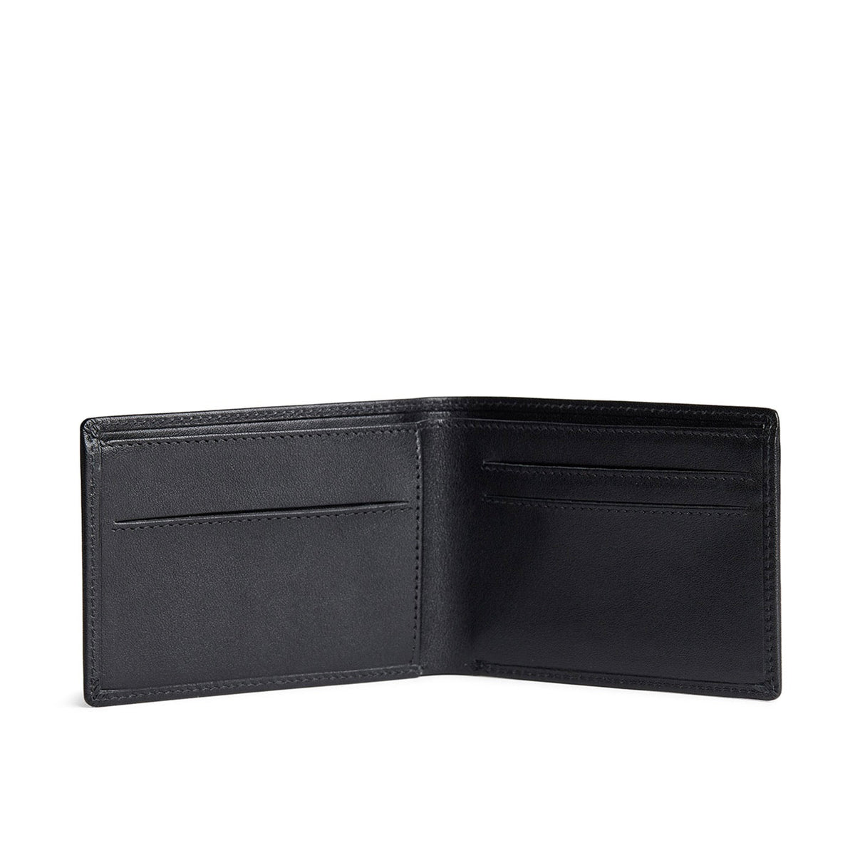 Black Rock | Bifold leather wallet with card slots open