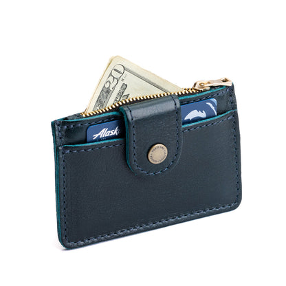 Boreal | Compact wallet with snap closure and zippered pouch