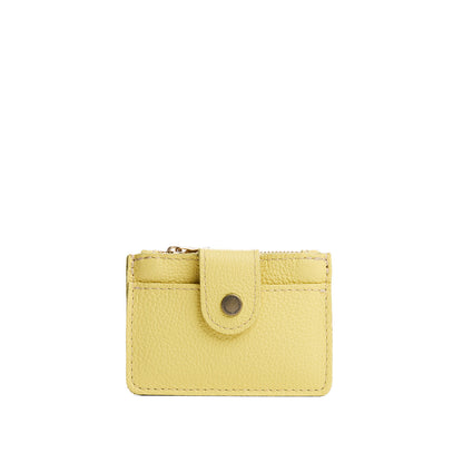 Butter Bliss | Compact wallet with snap closure and zippered pouch