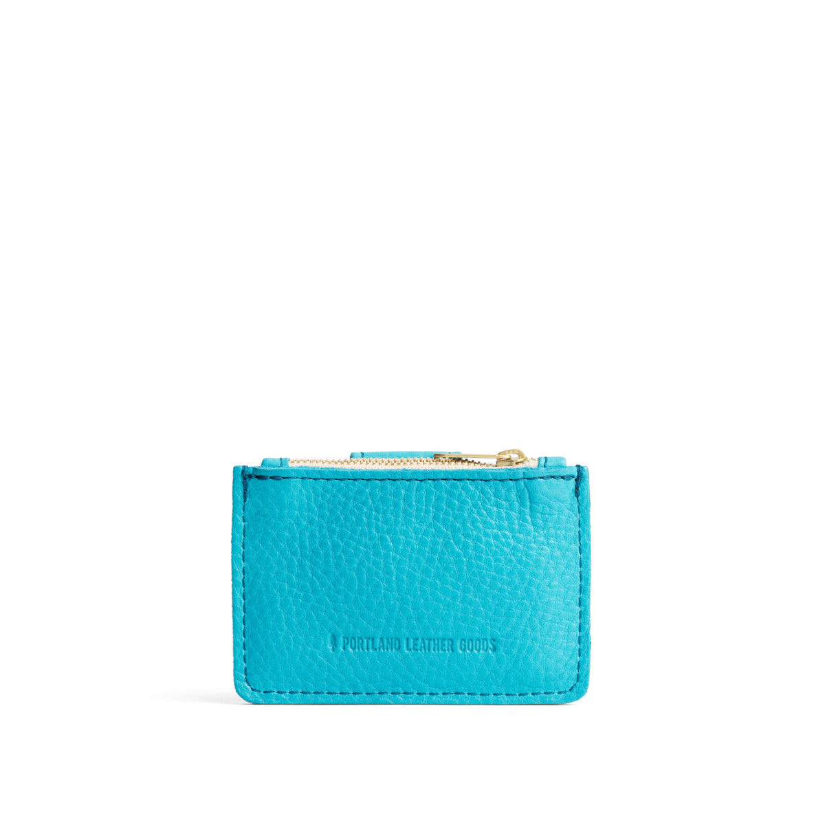 Key West | Back of compact wallet with snap closure and zippered pouch