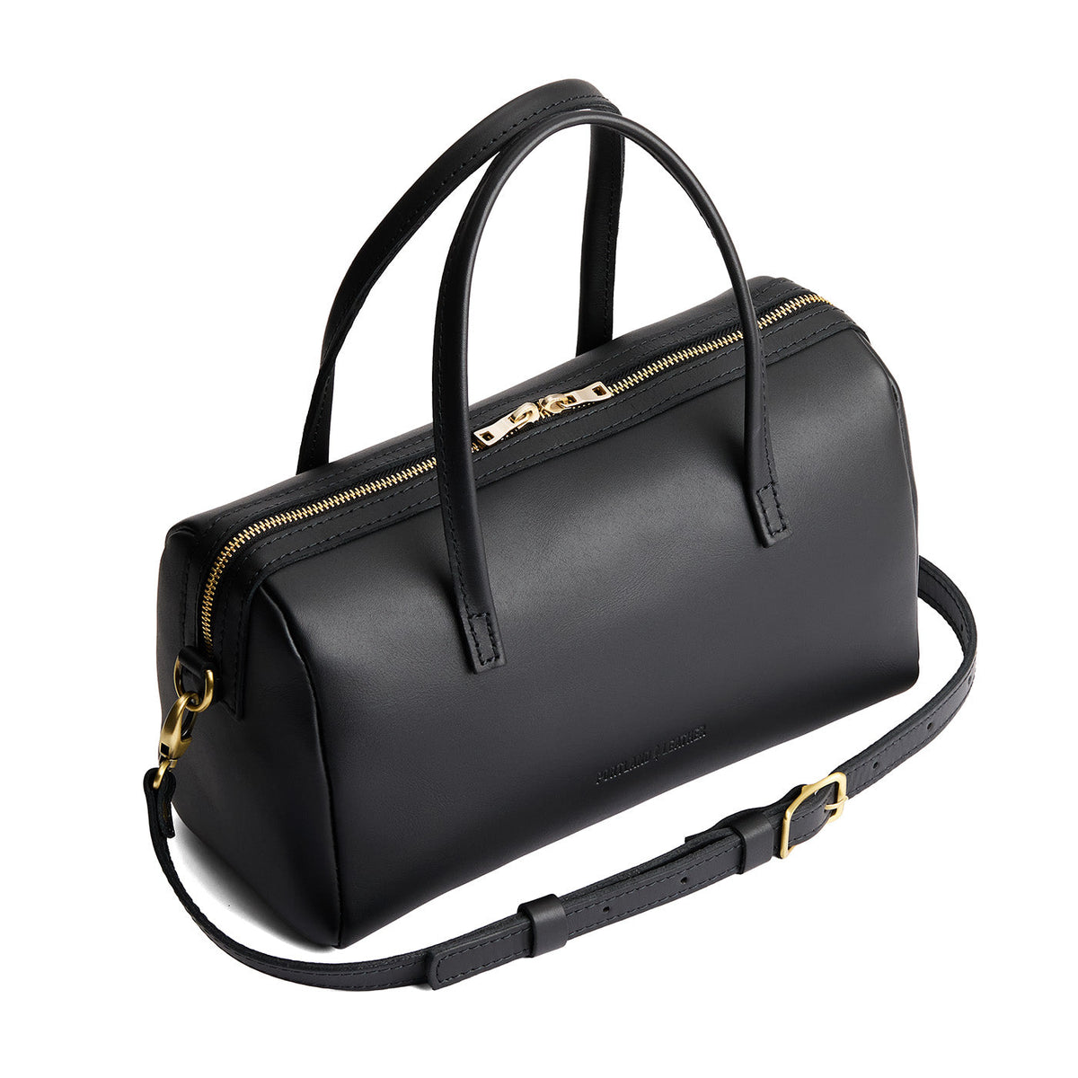 Black*Oversized | Mini duffle shaped handbag with crossbody strap
