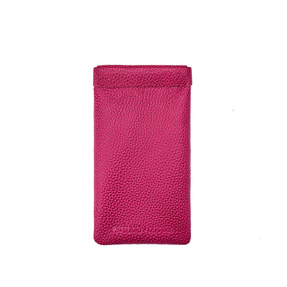 Cosmo | Leather glasses case with hidden metal spring closure