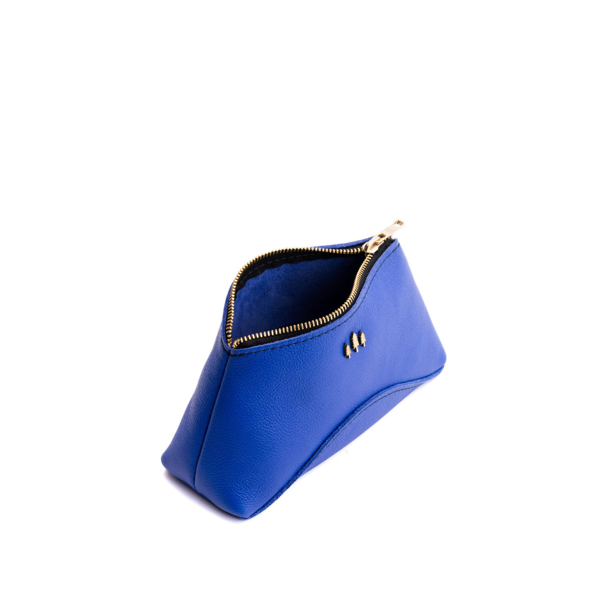 Astro Blue | Rectangular makeup bag pouch with top zipper
