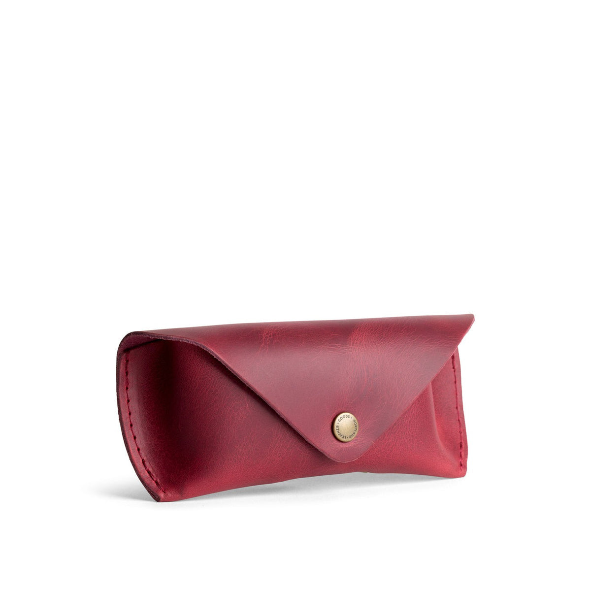 Anemone | Leather sunglasses case with snap closure