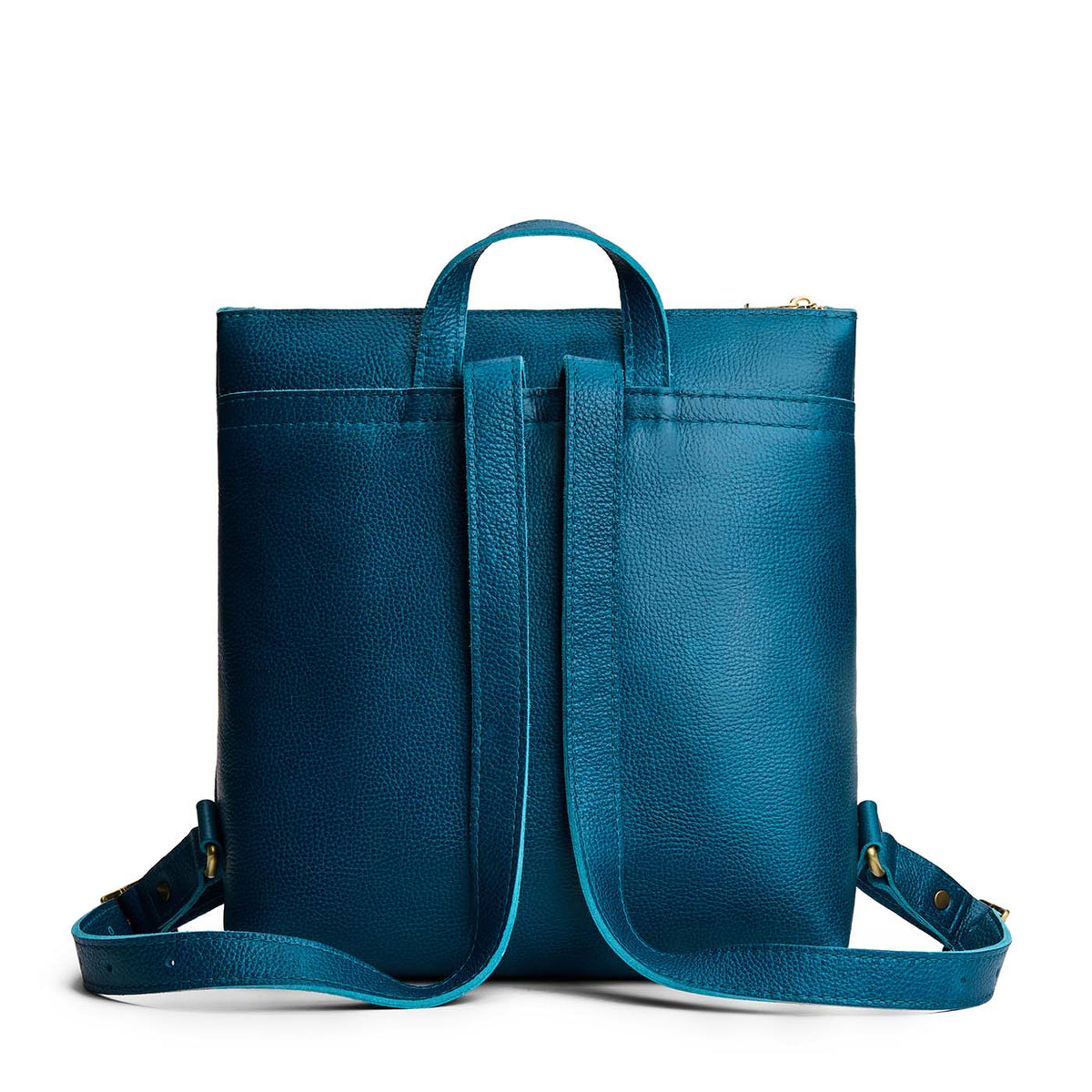 Planetary*Large | Square slim leather tote backpack