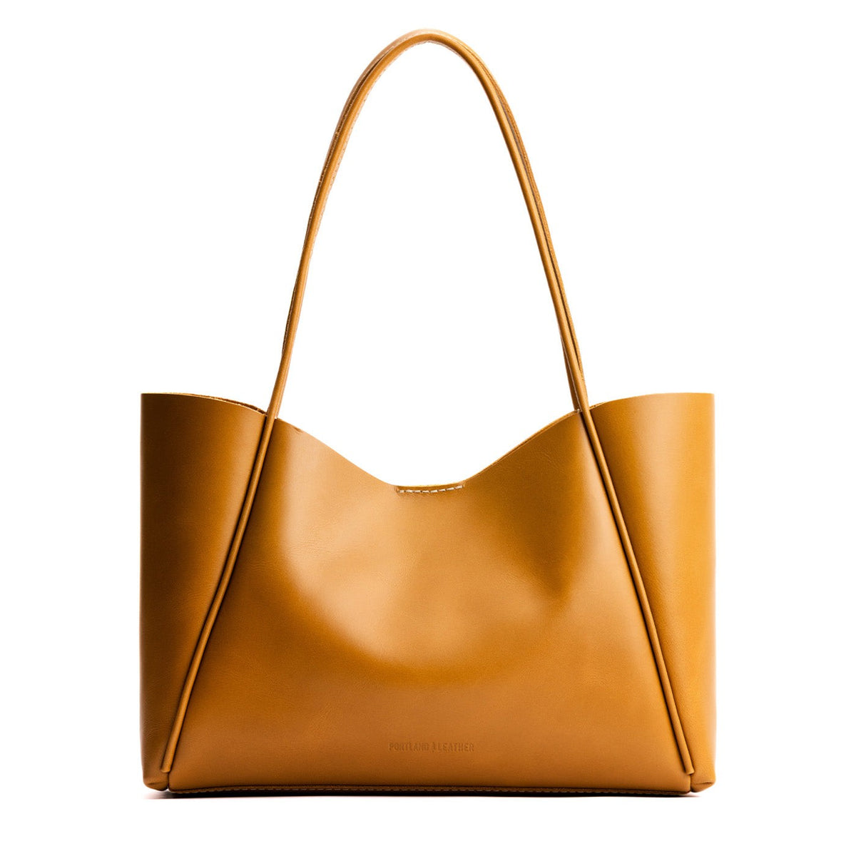Mango*Large | Large wide tote with leather straps and snap closure