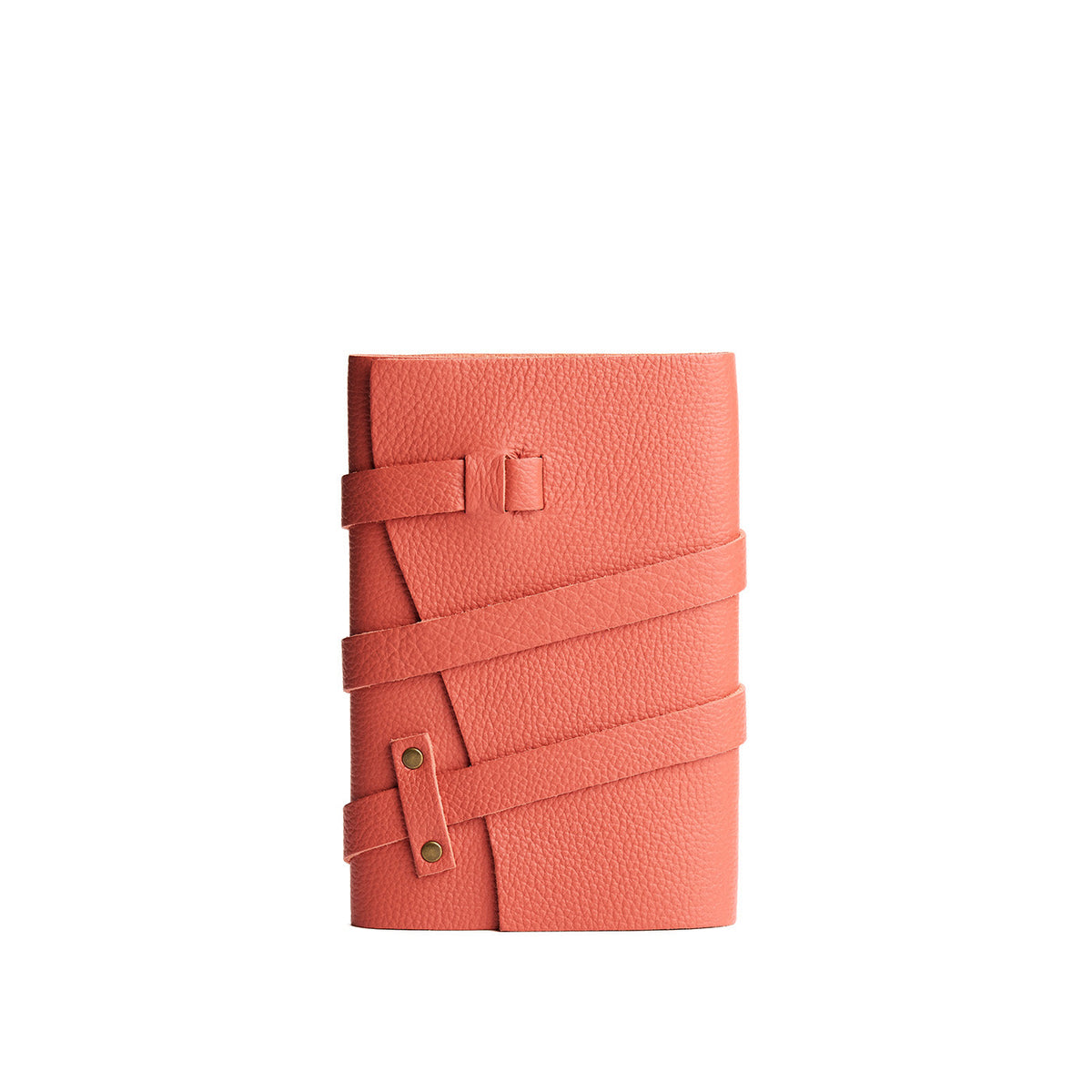 Coral*Medium | Wrap Journal closed